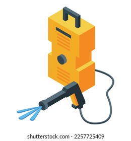 Carwash vacuum icon isometric vector. Car wash. Auto clean