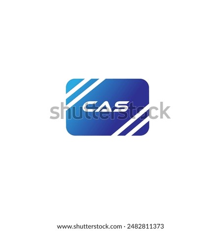 CAS, Abstract initial monogram letter alphabet logo design. An eye-catching and stylish letter CAS initial logo design that showcases simplicity at its finest.
