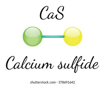 CaS calcium sulfide molecule