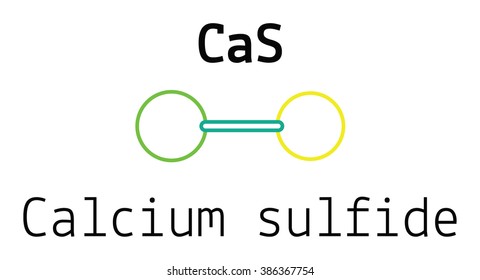 CaS calcium sulfide molecule