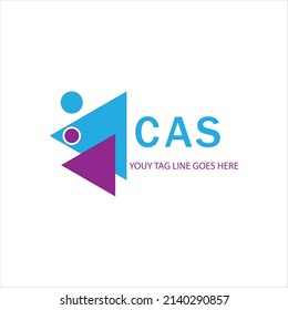 CAS letter logo creative design with vector graphic