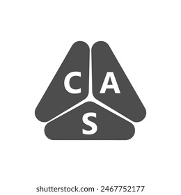 CAS letter logo design on white background. Creative  modern CAS letter logo design. Vector design.
Letters CAS, CAS logo  vector template.