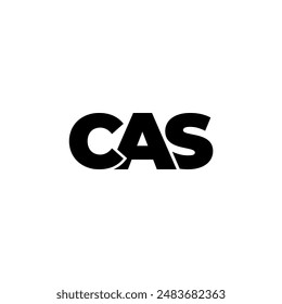 CAS letter monogram typography logo