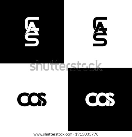 cas letter original monogram logo design Imagine de stoc © 