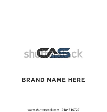 CAS logo. C A S design. White CAS letter. CAS, C A S letter logo design. Initial letter CAS linked circle uppercase monogram logo. C A S letter logo vector design.	
 Imagine de stoc © 