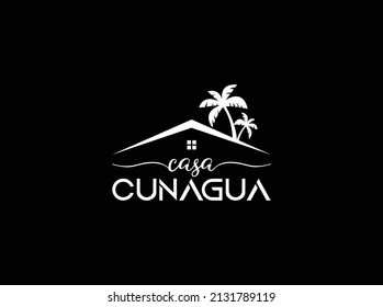 Casa Cunagua logo with white color