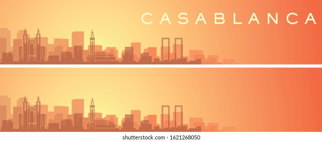 Casablanca Beautiful Skyline Scenery Banner