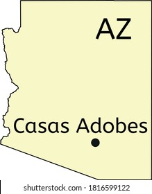 Casas Adobes census-designated place location on Arizona map