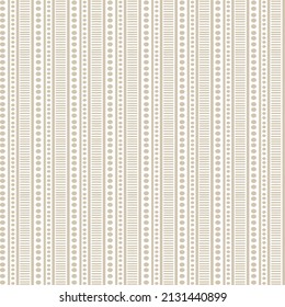 Cascading dots beige stripes pattern design, minimalist and sparse cascading dots Vertical Stripes and Dots Seamless Vector Pattern