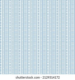 Cascading dots blue stripes pattern design, minimalist and sparse cascading dots Vertical Stripes and Dots Seamless Vector Pattern