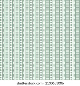 Diseño de patrones de rayas verdes de puntos en cascada, puntos en cascada escasas y minimalistas Rayas verticales y puntos Patrón vectorial sin costura
