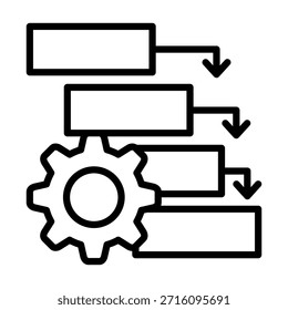 Elemento de icono en cascada para el diseño