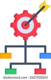 Cascading Icon Flat Vector Illustration