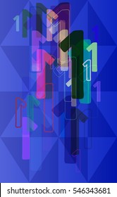 case among colorful 1 Number, current ensemble at gradation