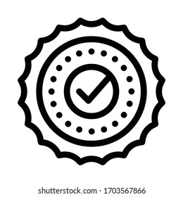 case approval icon vector. case approval sign. isolated contour symbol illustration