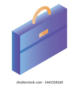 Case bag icon. Isometric of case bag vector icon for web design isolated on white background
