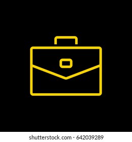 case bag line vector icon
