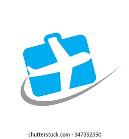 case bag travel logo vector.