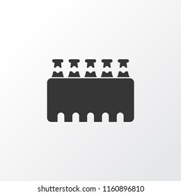 Case of beer icon symbol. Premium quality isolated ale box element in trendy style.