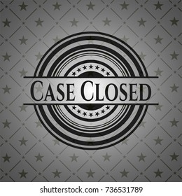 Case Closed black emblem. Vintage.