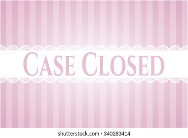 Case Closed card, poster or banner