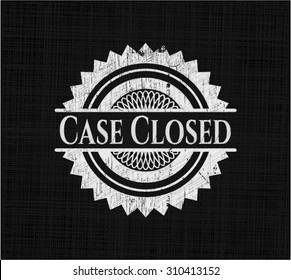 Case Closed chalkboard emblem