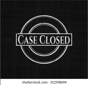 Case Closed chalkboard emblem