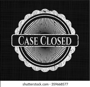 Case Closed chalkboard emblem