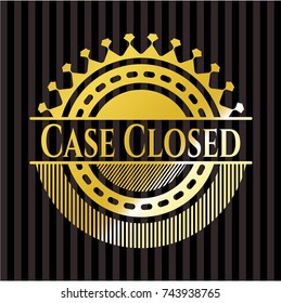 Case Closed gold shiny emblem