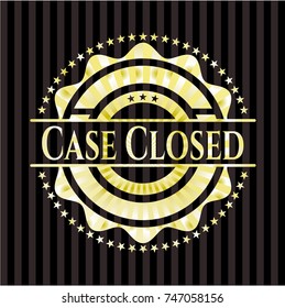 Case Closed golden emblem