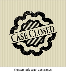 Case Closed grunge stamp