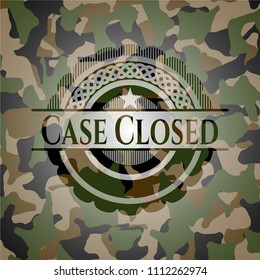 Case Closed on camo texture