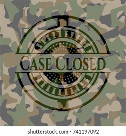 Case Closed on camouflaged pattern