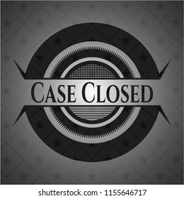 Case Closed realistic black emblem