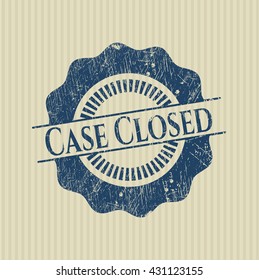 Case Closed rubber seal with grunge texture