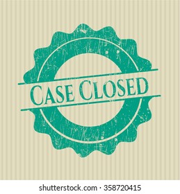 Case Closed rubber stamp