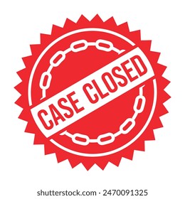 Case Closed Rubber stamp Design vector 