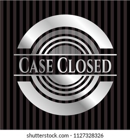 Case Closed silvery badge