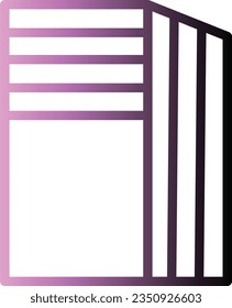 Case Components Part Gradient Line Icon
