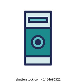 case computer accessories logo or icon illustration. Perfect use for website, app, pattern, etc.