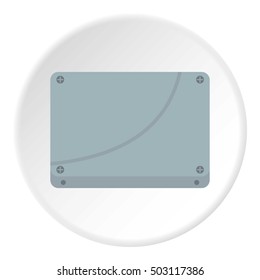 Case computer icon. Flat illustration of case computer vector icon for web