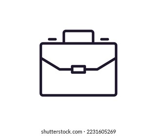 Case concept. Single premium editable stroke pictogram perfect for logos, mobile apps, online shops and web sites. Vector symbol isolated on white background. 