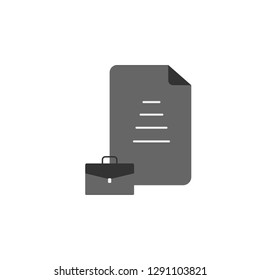 case, document icon. Element of marketing icon for mobile concept and web apps. Detailed case, document can be used for web and mobile