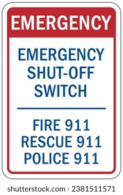 En caso de emergencia llame al 911