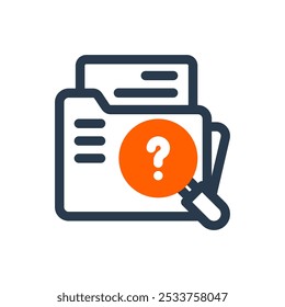 Case File for Case Study Vector Icon