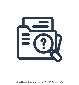 Case File for Case Study Vector Icon