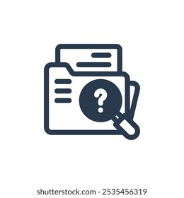 Case File for Case Study Vector Icon