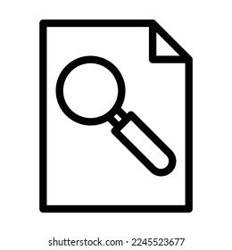 Case File Vector Line Icon Design