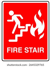 En caso de incendio, utilice el letrero de las escaleras