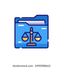 Case Folder of Law Vector Icon